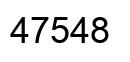 Number 47548 black image