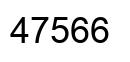 Number 47566 black image