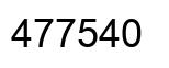 Number 477540 black image