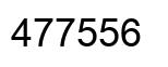 Number 477556 black image