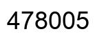 Number 478005 black image