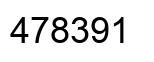 Number 478391 black image