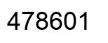 Number 478601 black image