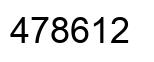 Number 478612 black image