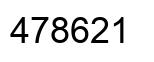 Number 478621 black image