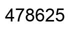 Number 478625 black image