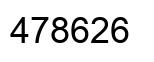 Number 478626 black image