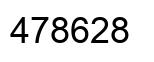 Number 478628 black image