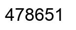 Number 478651 black image
