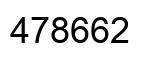 Number 478662 black image