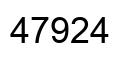 Number 47924 black image