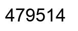 Number 479514 black image