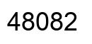 Number 48082 black image