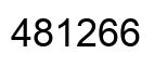 Number 481266 black image
