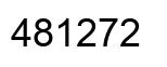 Number 481272 black image
