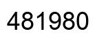 Number 481980 black image