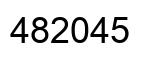 Number 482045 black image