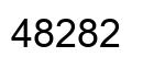Number 48282 black image