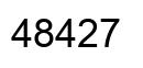 Number 48427 black image