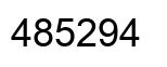 Número 485294 imagen negro