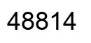 Number 48814 black image