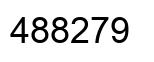 Number 488279 black image