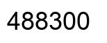 Number 488300 black image