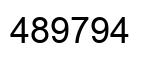 Number 489794 black image