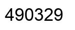 Number 490329 black image