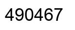 Number 490467 black image