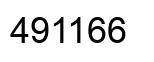 Number 491166 black image