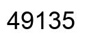 Number 49135 black image
