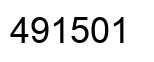 Number 491501 black image