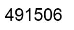 Number 491506 black image