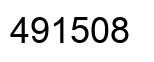 Number 491508 black image