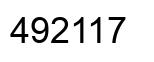Número 492117 imagen negro