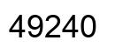Número 49240 imagen negro