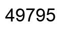 Number 49795 black image