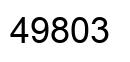 Number 49803 black image