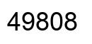 Number 49808 black image