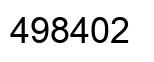 Number 498402 black image