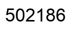 Number 502186 black image