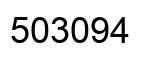 Number 503094 black image