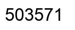 Number 503571 black image