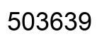 Number 503639 black image