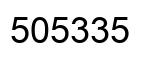 Number 505335 black image