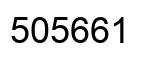 Number 505661 black image