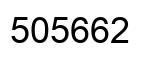 Number 505662 black image