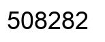 Number 508282 black image