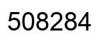 Number 508284 black image